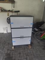 Mettalschrank mit 3 Schubladen grau schwarz