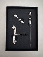 Coffret accessoire à vin design en métal (neuf)