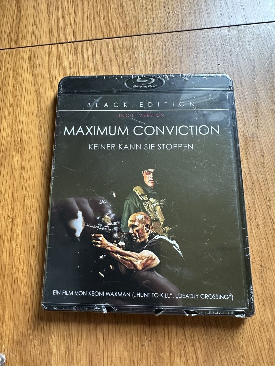 Alle DVDs: Maximum Conviction black Edition Bluray uncut neu – Neu und originalverpackt aus Benken ZH von Audi-erich