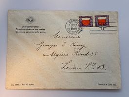 1929 Brief nach London (Oberpostdirektion)