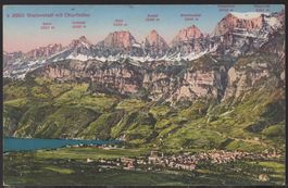 Walenstadt mit Churfirsten    Luftbild