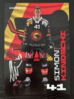 Signierte Autogrammkarte Simon Kindschchi SCB Saison 2025/26