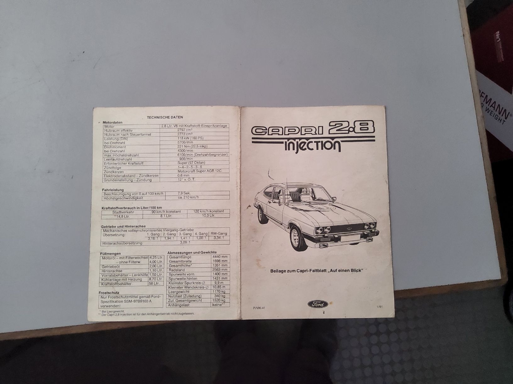 Ford Tutti pezzi di ricambio auto: Ford Capri / Bedienungsanleitung – Usato da Schüpfen venduto da ber_j6b6 3