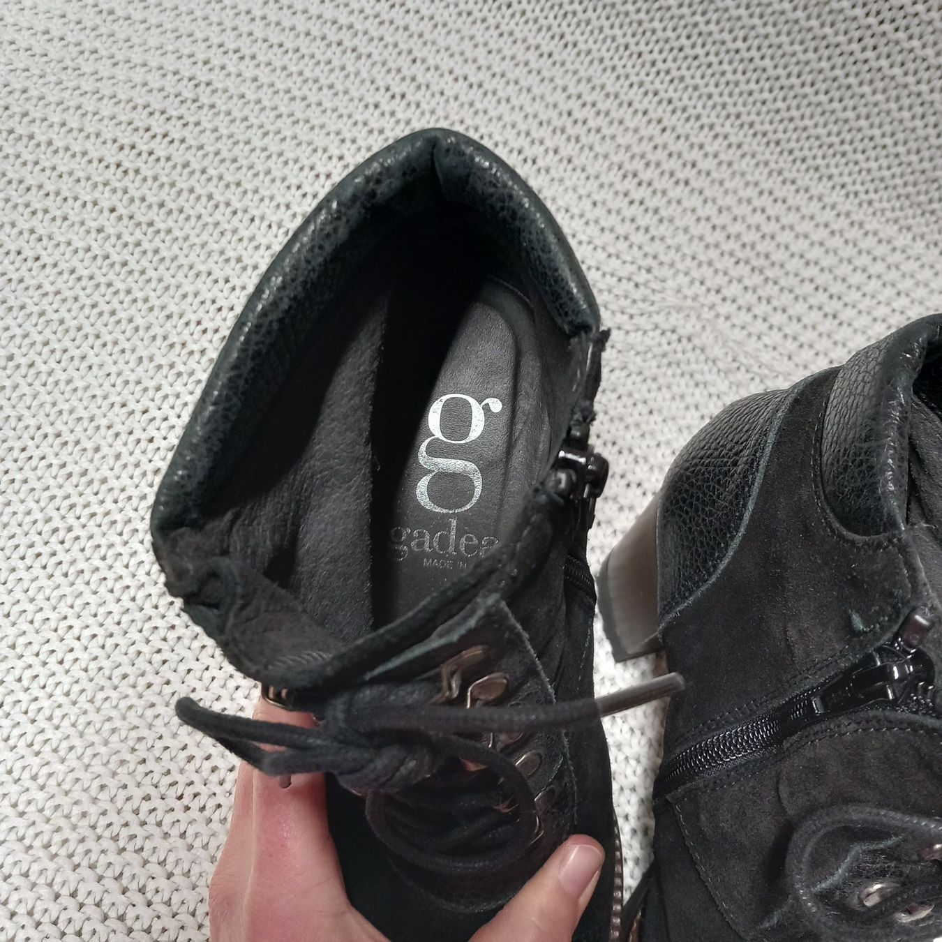 Scarpe da donna: Gadea Wildleder Stiefeletten Gr.37 – Usato da Gwatt (Thun) venduto da umwelt-brocki 4