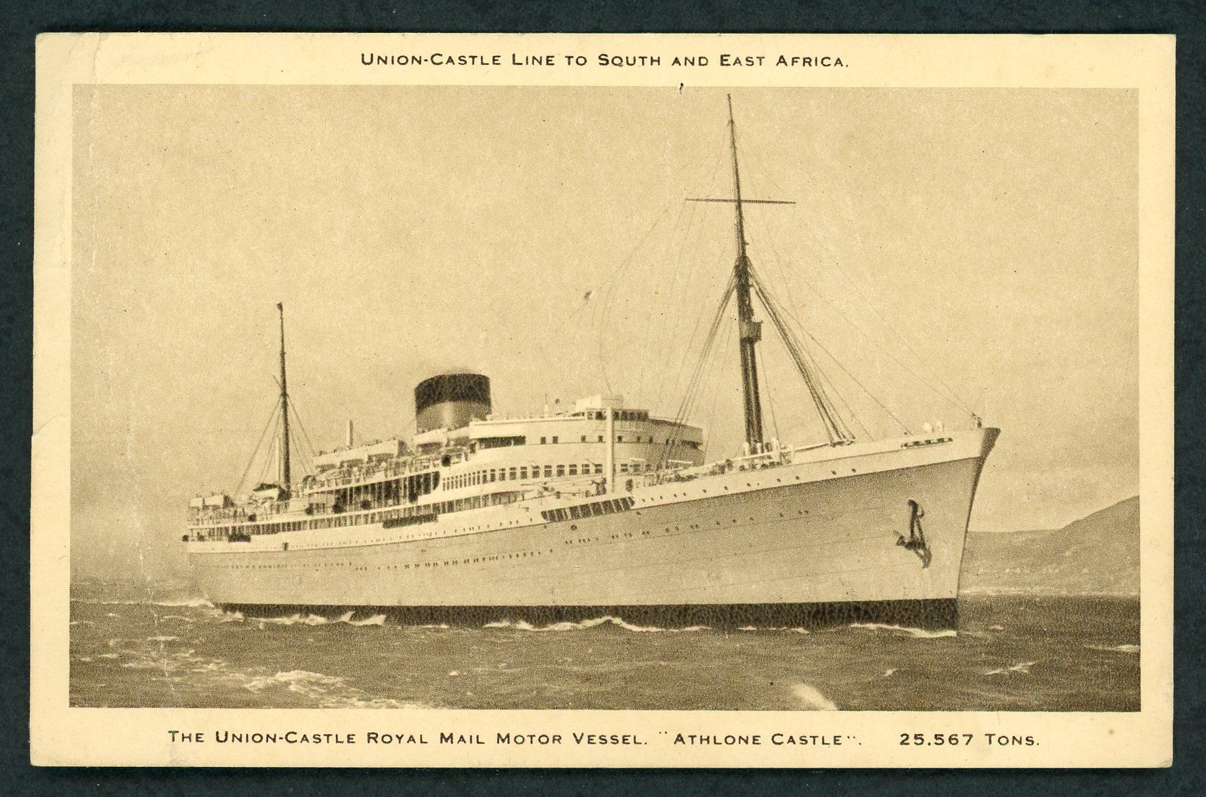 Cartes postales: Union-Castle Schiffs-Post aus 1952 – D'occasion à Opfikon par webstar30