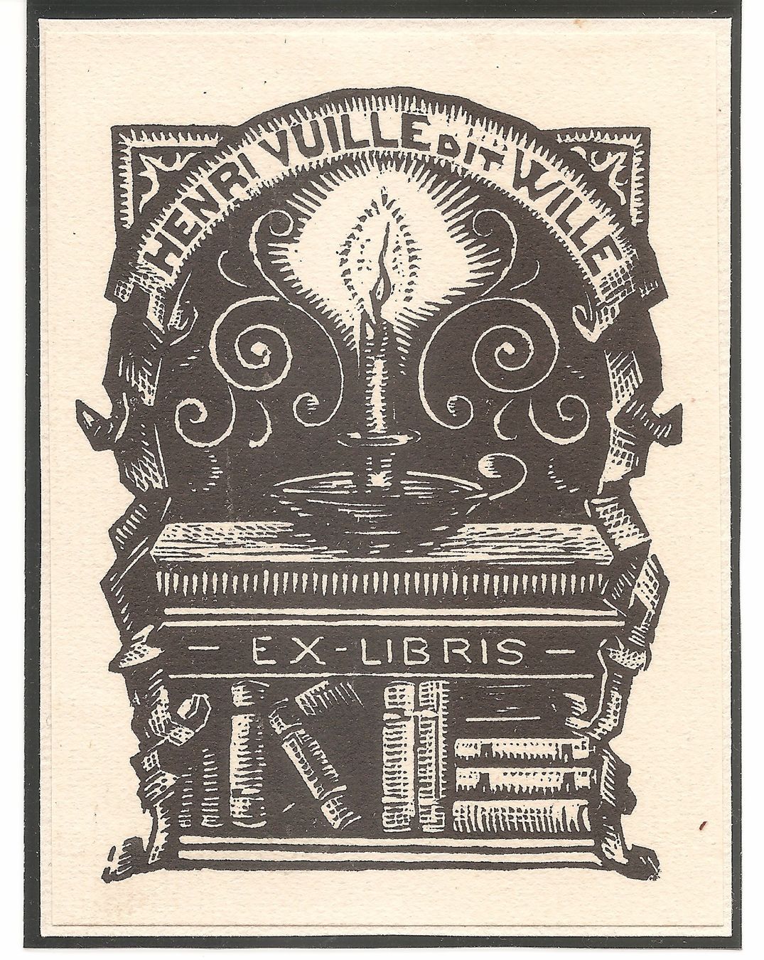Stiche: Ex-libris Henri Vuille dit Wille – Gebraucht aus Farvagny-le-Grand von OF68