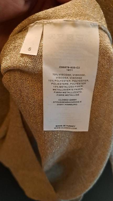 Maglioni & Felpe: Goldener Pullover von Closed – Usato da Lützelflüh-Goldb venduto da tomwunderlich 2
