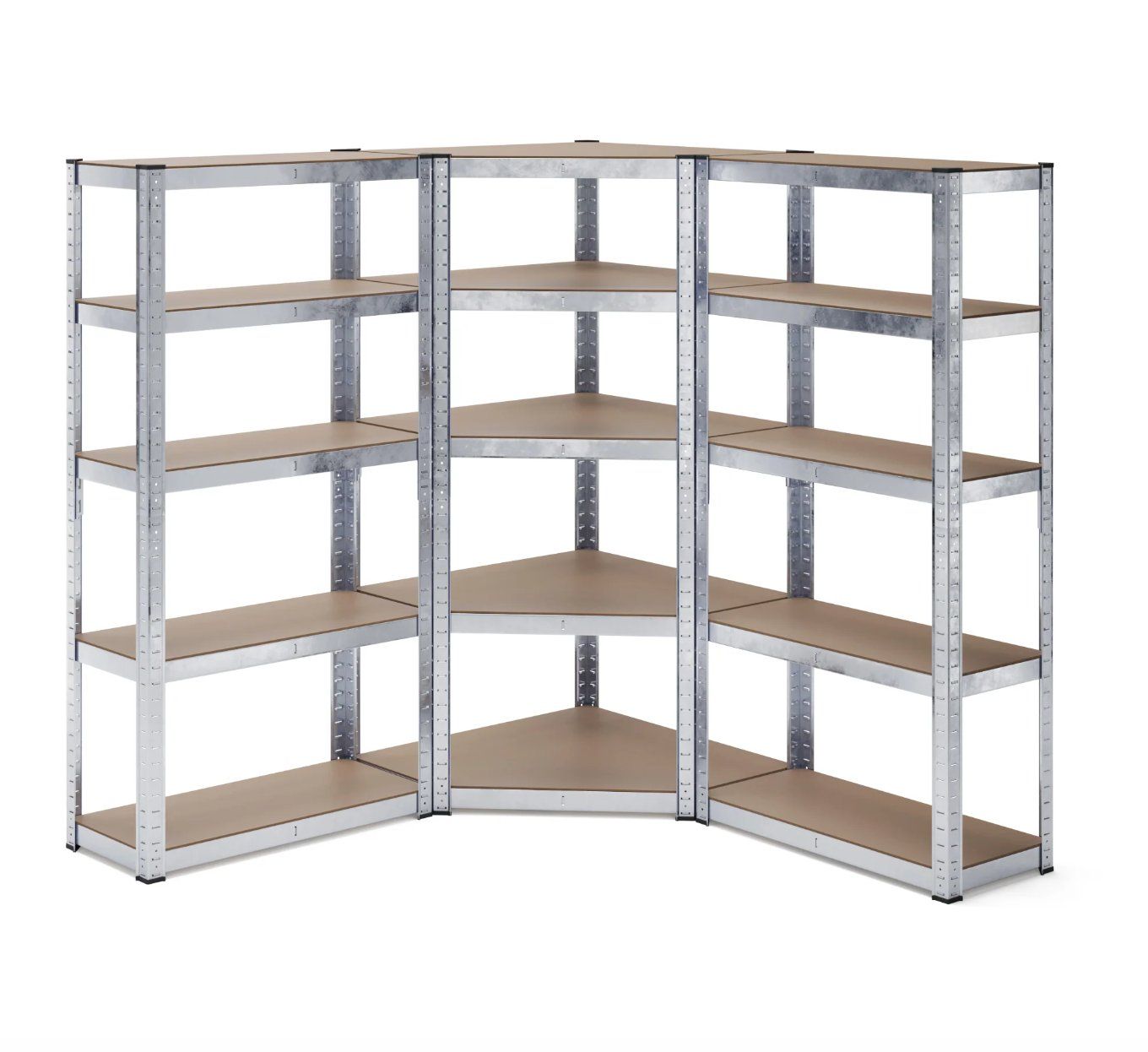 Scaffali: Steckregal Eckregal 3-teilig 180 cm - Gratis Versand – Nuovo e nell'imballaggio originale da Kleinwangen venduto da meinwarenkorb.ch