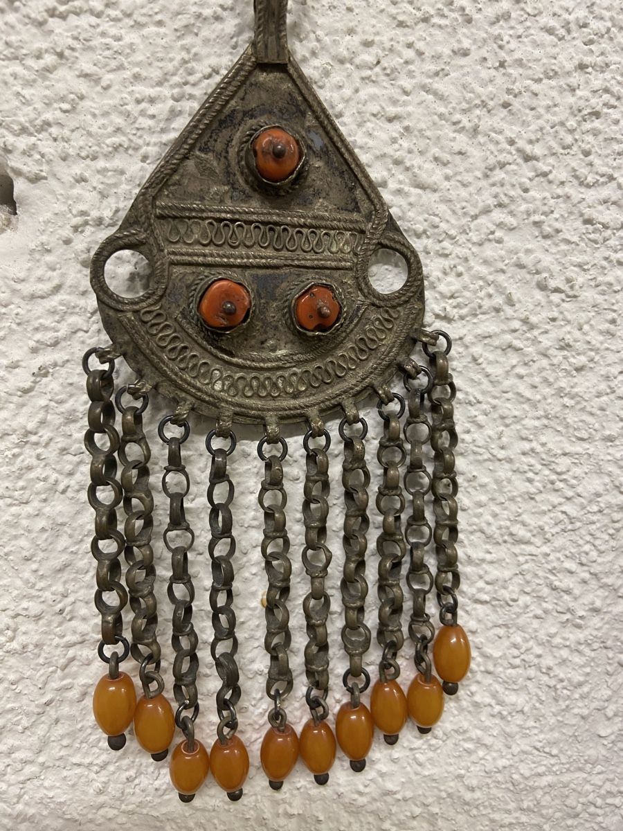 Ciondoli: Antiker Berber Anhänger  Silber & Amber – Usato da Dietikon venduto da brocki-eyra 7