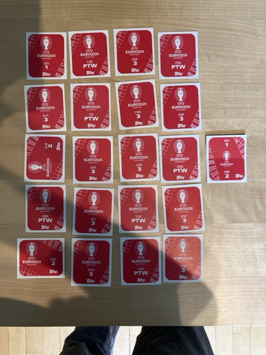 Topps Carte collezionabili: 21 Sticker Topps Euro 2024 – Nuovo (secondo la descrizione) da Glarus venduto da Jhuber78 1