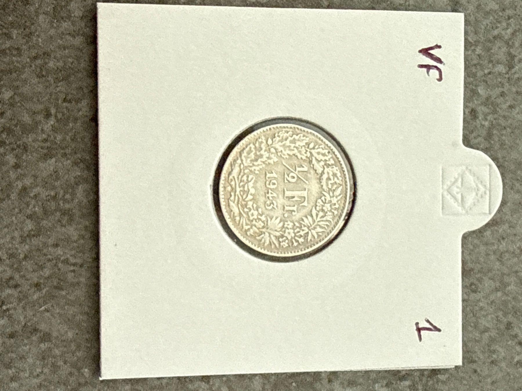 Toutes les monnaies: Swiss ½ franc 1943 Silver Coin – D'occasion à Pully par ta571