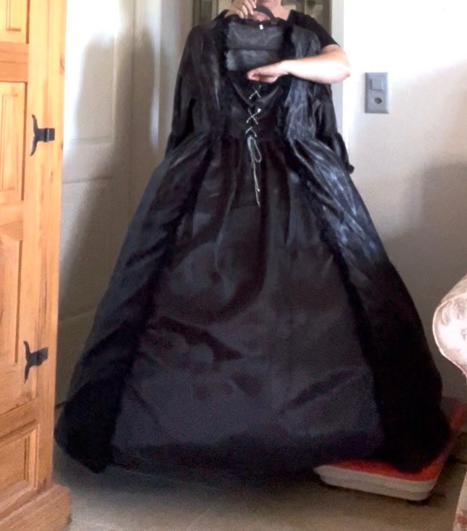 Costumi: Neues Ballkleid viktorianisch/gotisch XL – Nuovo e nell'imballaggio originale da Kallnach venduto da sta_sy57 3