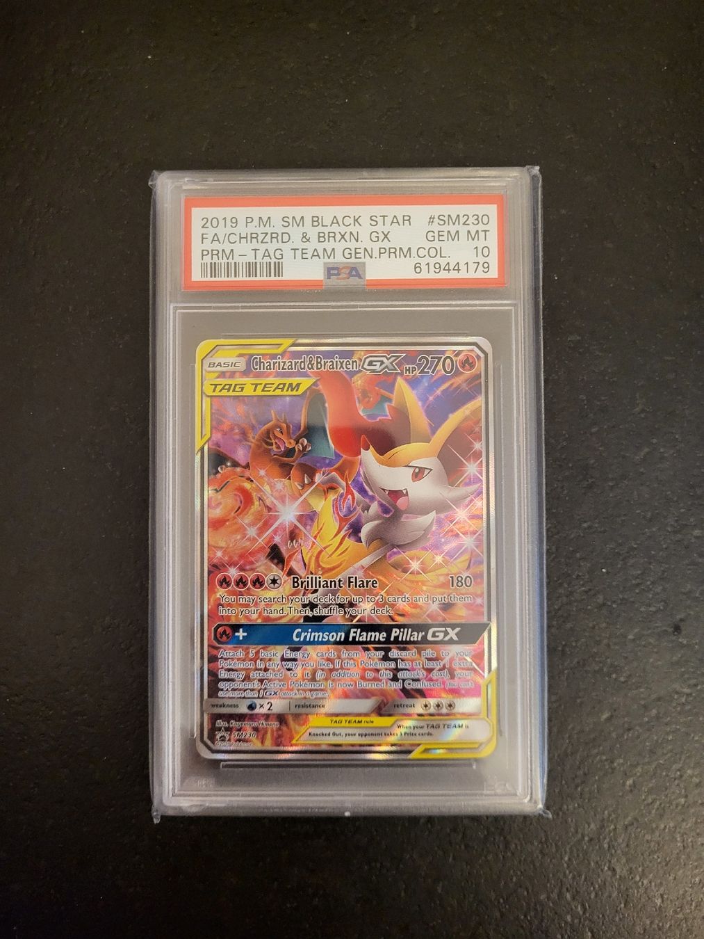 Pokémon Cartes à collectionner: Charizard & Braixen GX - PSA 10 – Neuf avec emballage d'origine à Onex par DonDrosa