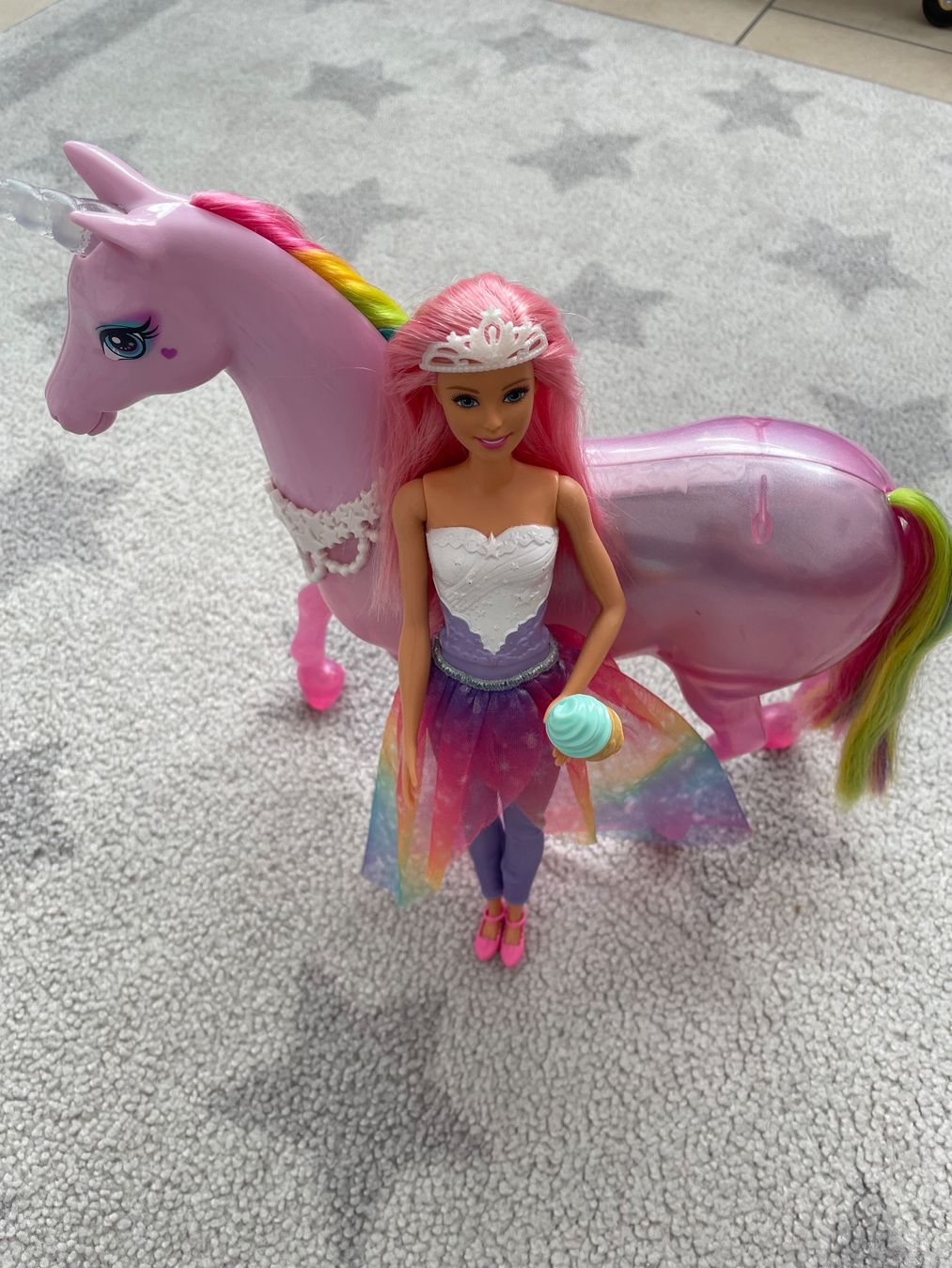 Puppen: Barbie Dreamtopia Prinzessinnen mit Pferd – Gebraucht aus Baar von Chrila3