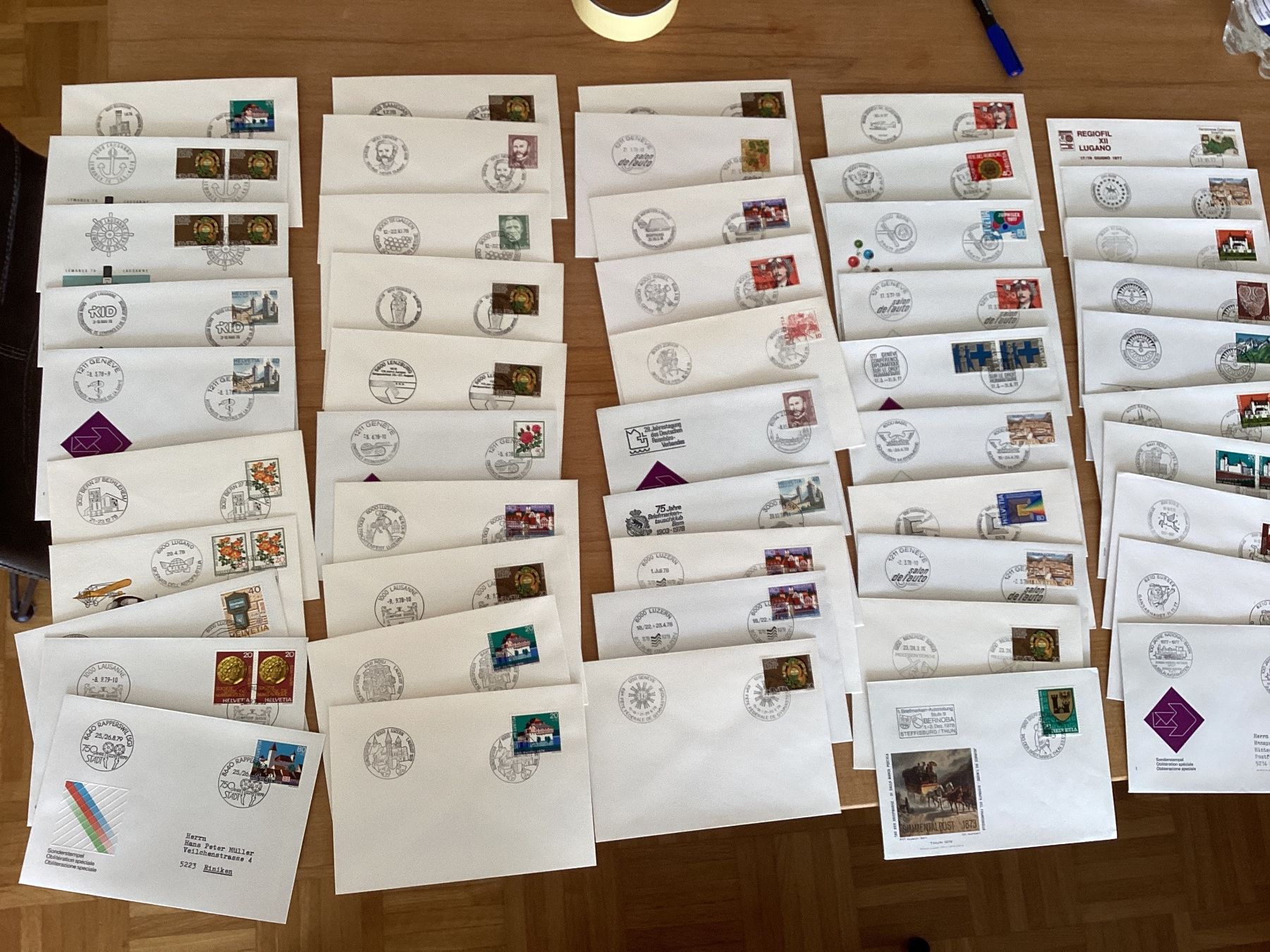 Tutti i francobolli: sonderstempel briefmarke – Usato da Reinach BL venduto da andreas_mueller