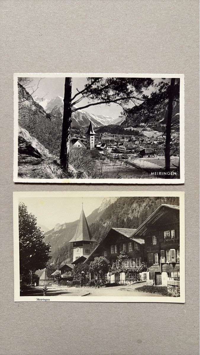 Cartoline postali: 2 AK Meiringen – Usato da Au ZH venduto da Samson84