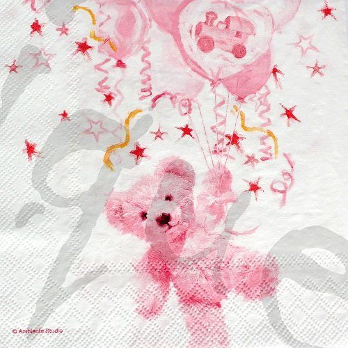 Servietten: Serviette teddy (e50) 2Stk. – Neu (gemäss Beschreibung) aus Schlatt TG von kreativ-atelier