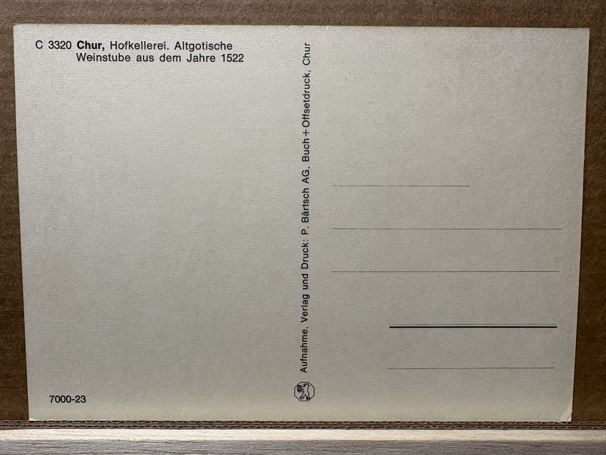 Cartoline postali: AK von Chur Horkellerei – Usato da Rümlang venduto da Kartenpost1 1
