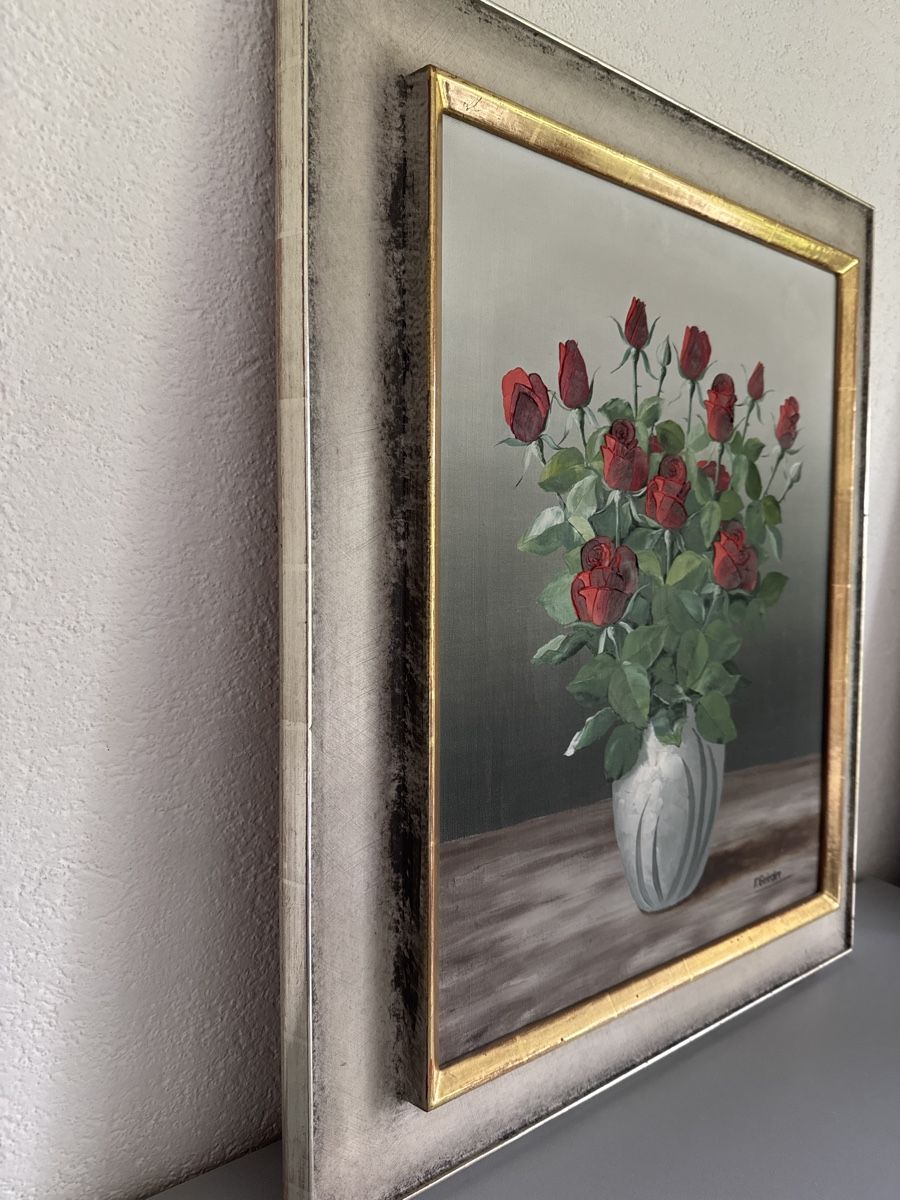Dipinti: Ölgemälde "Rosen" von Friedel Grieder – Usato da Zürich venduto da Smarties13 4