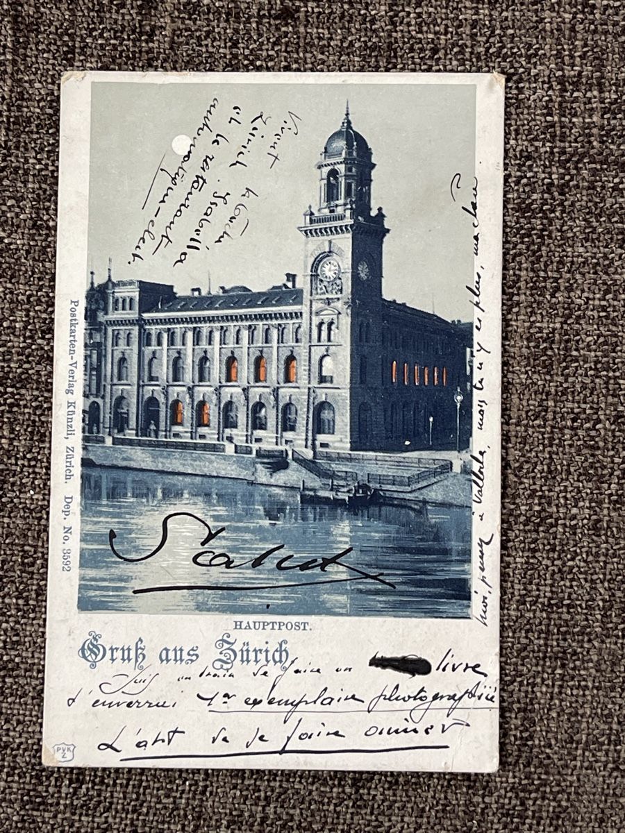 Cartoline postali: Alte Ansichtskarte Zürich Hauptpost, – Usato da Strengelbach venduto da Aschatan5