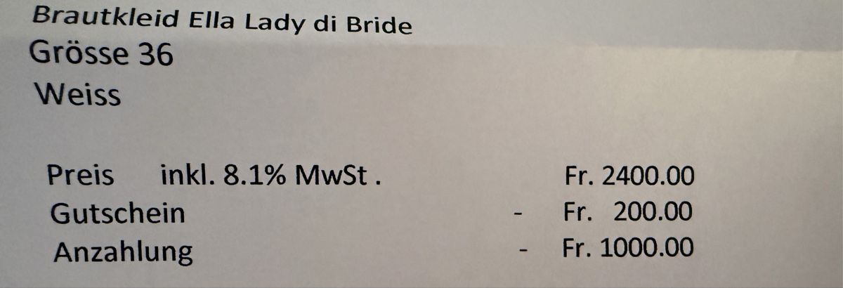 Kleider: Wunderschönes Hochzeitkleid Grösse 36 – Neu und originalverpackt aus Kirchdorf BE von jsa_g 8