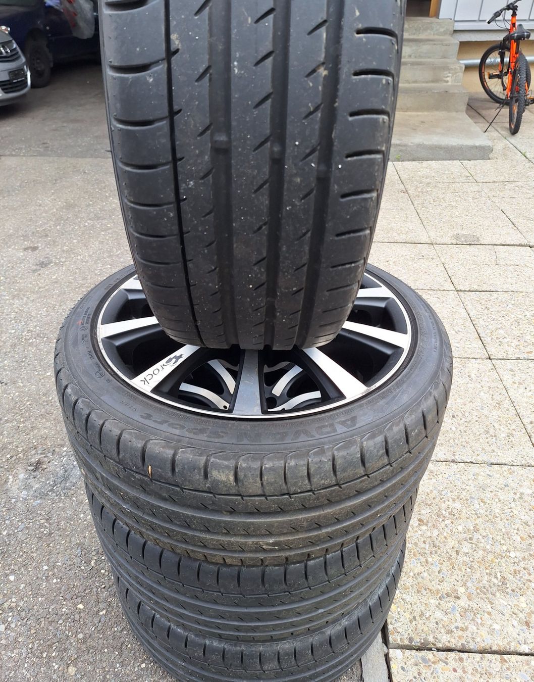 Pneumatici & Ruote complete: 225 45 ZR18 Golf4 5x100 – Usato da Buchs venduto da Loreanda 1