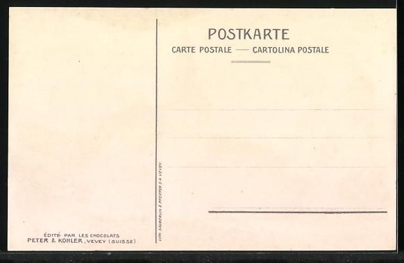 Cartoline postali: Litho Rougemont, Chateau de Rougemont – Usato da Berlin venduto da bartko-reher 1