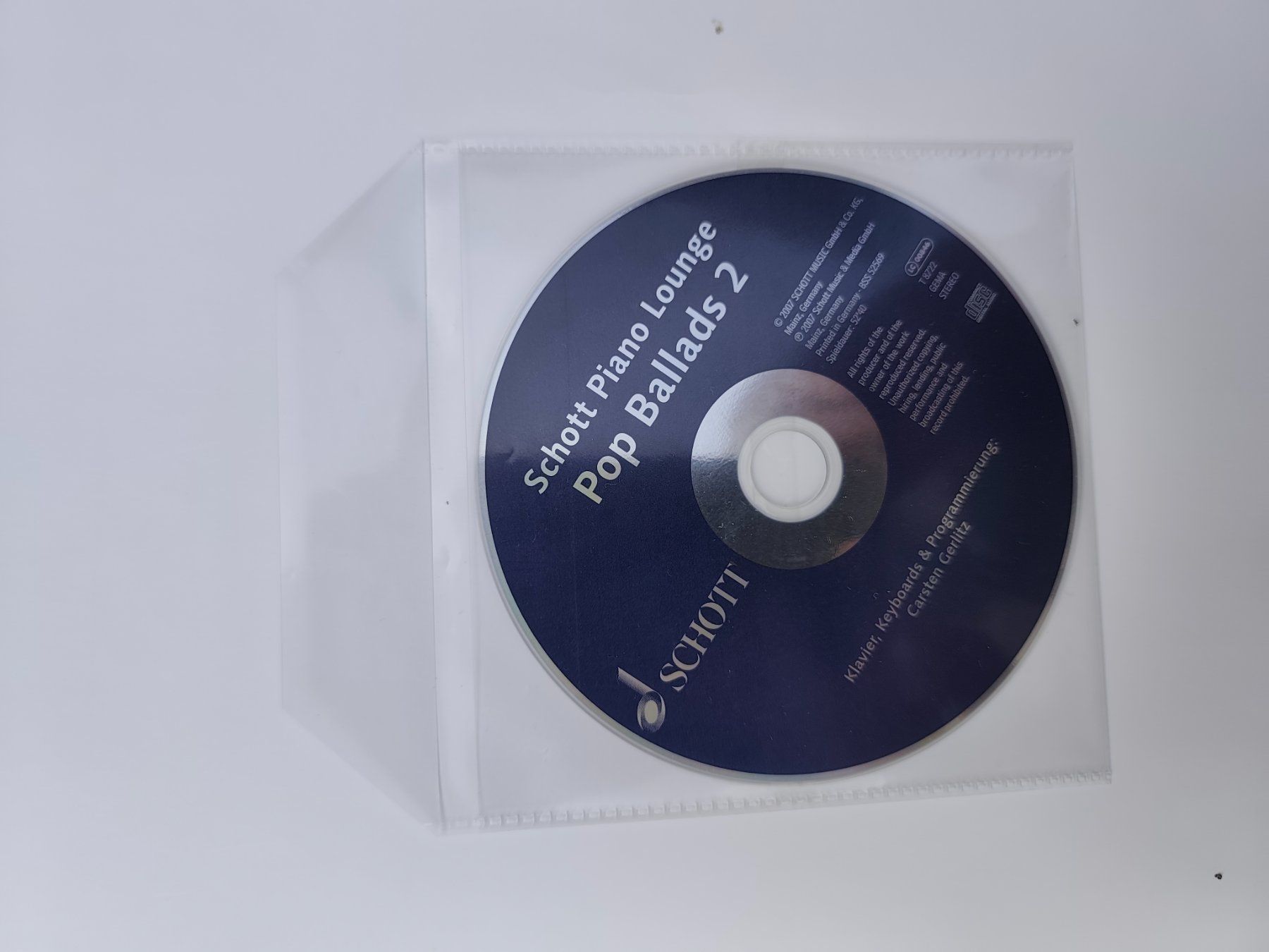 Libri: Notenbuch mit CD Pop Ballads 2 Carsten Gerlitz Schott – Nuovo (secondo la descrizione) da Eschenbach LU venduto da Orchi 2