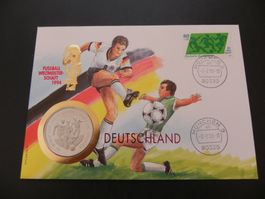 Münzbrief Uganda 1000 Shillings 1993 - Fussball WM USA 1994