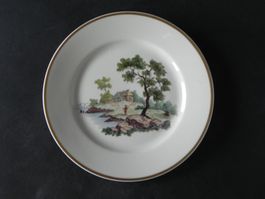 Teller mit Sujet altes Zürich ø 15.5 cm von Langenthal