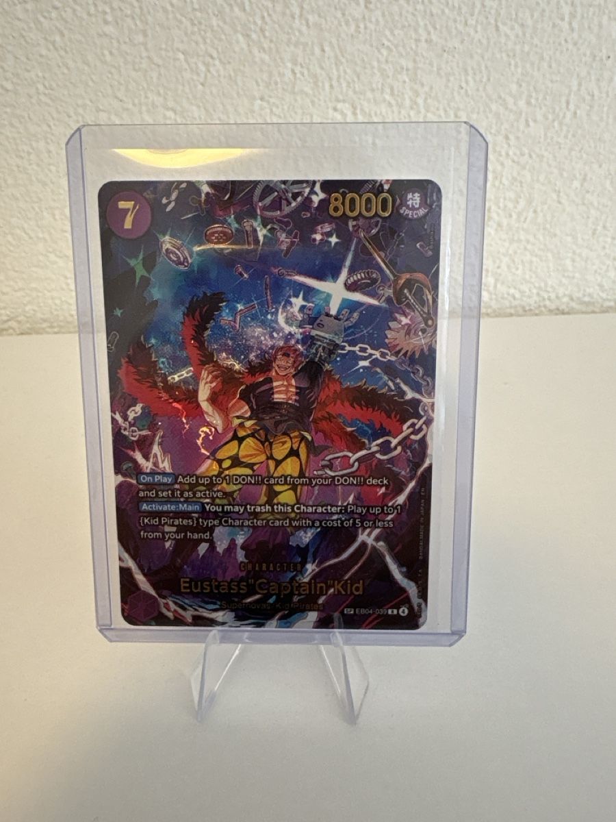 Bandai Carte collezionabili: One Piece Card Game Eustass "Captain" Kid EB04-039 – Nuovo (secondo la descrizione) da Wetzikon ZH venduto da regula.mrk