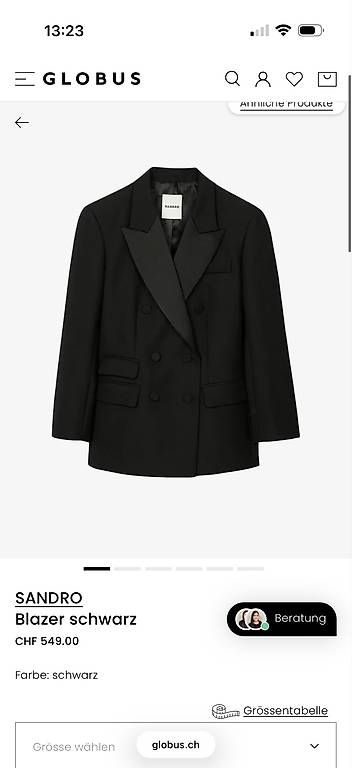 Sandro Giacche: Sandro Blazer schwarz Damen Gr. 36 – Usato da Lachen SZ venduto da dar_hjg9 4