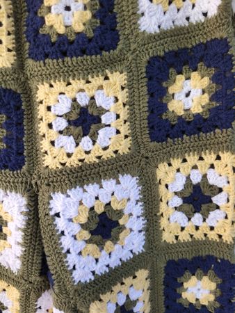 Präzise Handarbeit Patchwork Schlaghose gehäkelt Boho Stil