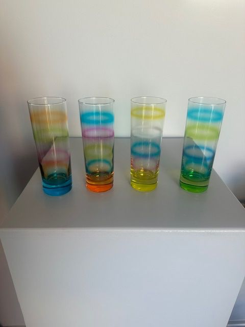 Gläser: 8 Leonardo Vintage Rainbow - Gläser – Gebraucht aus Riehen von BMCLASSICS 1