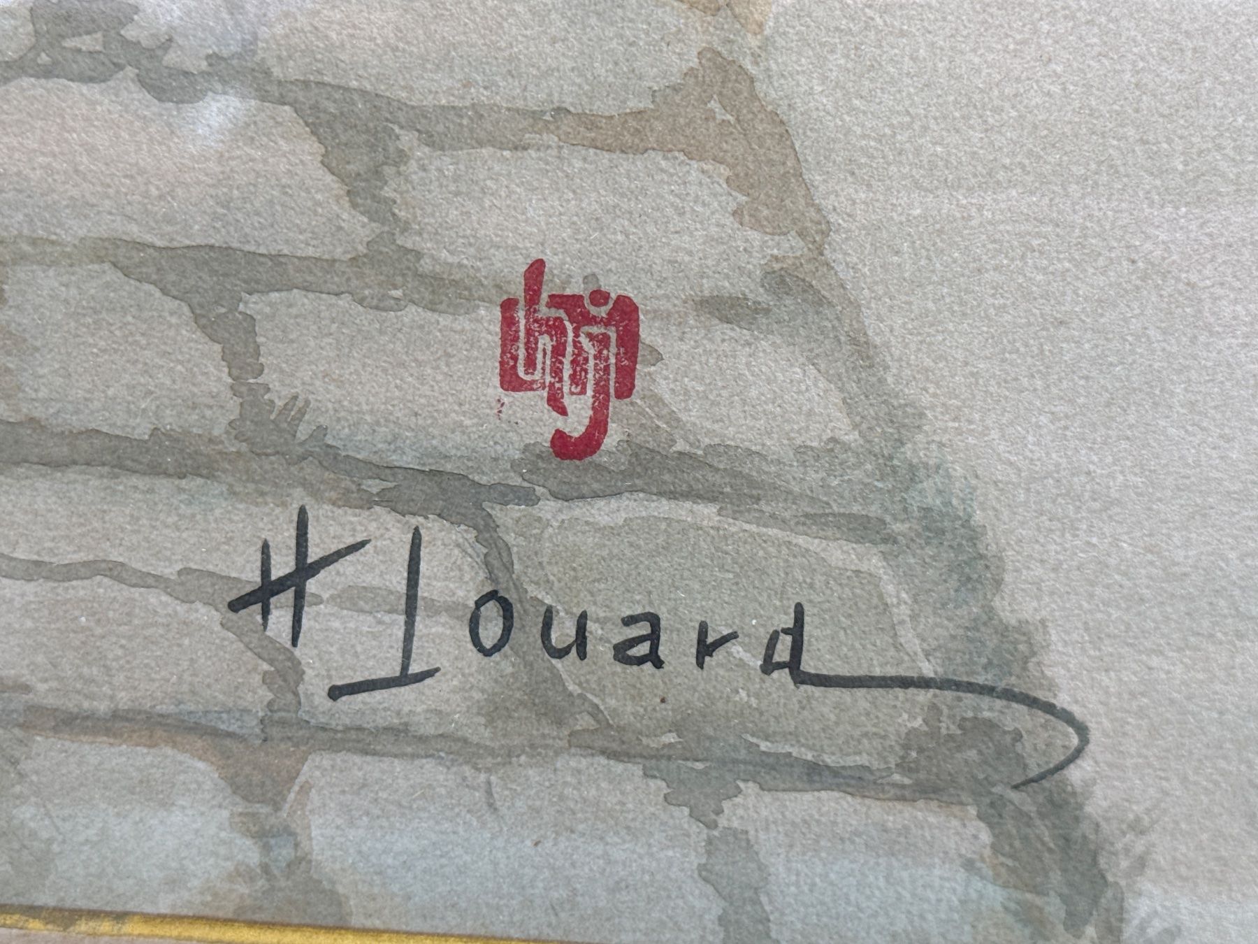 Dipinti: Superbe aquarelle signée Henri Jouard – Usato da Erde venduto da CBarts 1