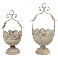 Blumentopf Set-Shabby Chic Art Ferro