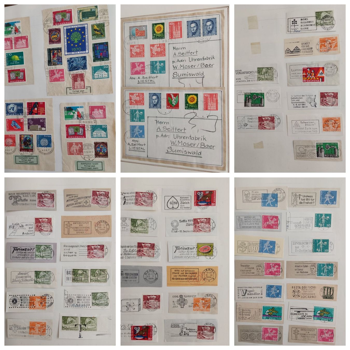 Alle Briefmarken: 6 Briefmarken-/Briefalben, CH, UNO – Gebraucht aus Münchwilen AG von Nesar 5
