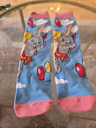 🧦 Dumbo Socken | hellblau & rosa