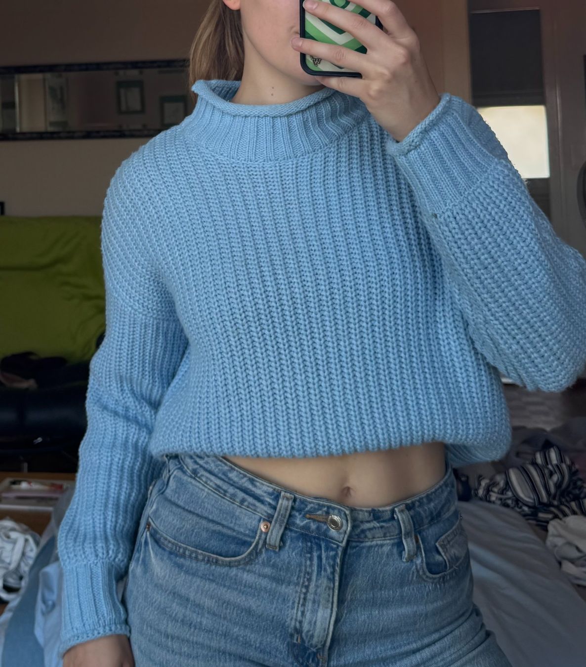 Maglioni & Felpe: Pull Tally Weijl bleu clair col montant taille S – Usato da Aubonne venduto da lou_g9cd 3