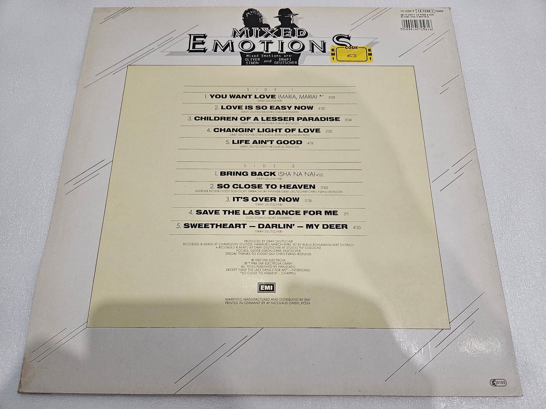 Schallplatten: Mixed Emotions – Deep From The Heart – Gebraucht aus Uster von Vinyl-Leidenschaft 1