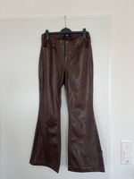 Holister Brown Faux Leather Flared Pants Size 11R
