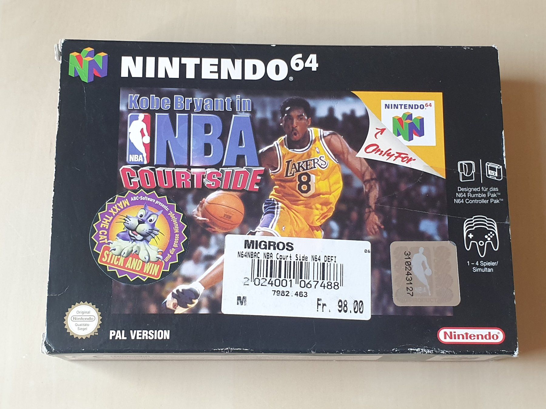 Nintendo Giochi: Kobe Bryant in NBA Courtside – Usato da Stansstad venduto da collectorsshop
