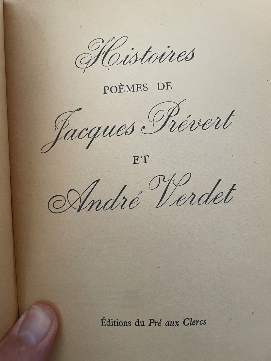 Livres: Jacques Prévert  – D'occasion à Chavannes-Renens par Gr33 3