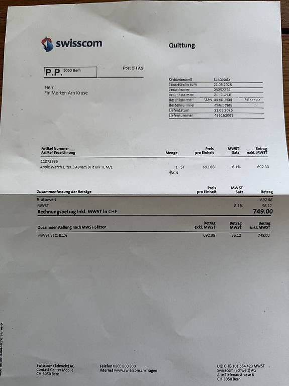 Smartwatch: Apple Watch Ultra 3 49mm – Usato da St. Urban venduto da Fin_d2jv 2