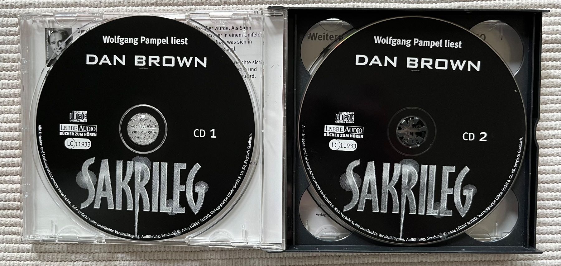 Audiolibri: CD Hörbuch Sakrileg von Dan Brown – Usato da Zürich venduto da Gurkis 1