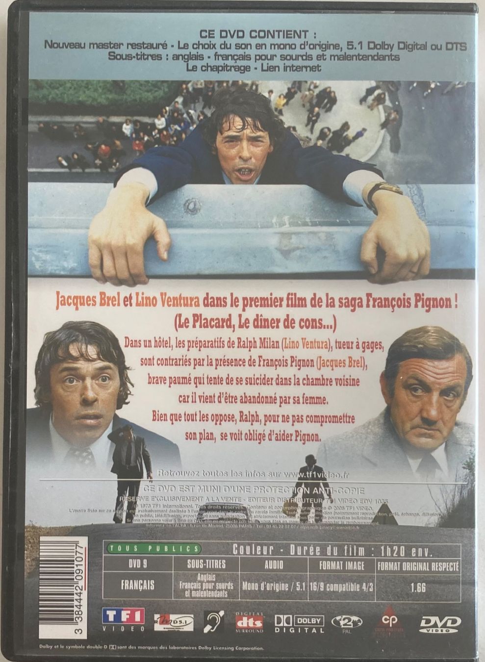 Tutti i DVDs: LINO VENTURA / JACQUES BREL - L'EMMERDEUR – Usato da Poliez-Pittet venduto da Newtown-Records 1