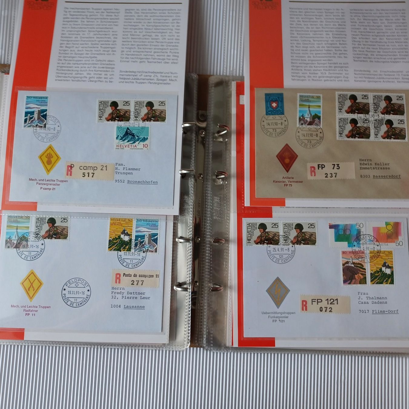 Tutti i francobolli: FELDPOST. Sachbuch Schweiz. Briefe, Briefmarken, Stempel – Nuovo (secondo la descrizione) da Zürich venduto da Bellabo 3
