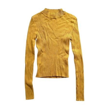 Bershka Strickpullover, Senfgelb, Gr. M – Super Zustand!