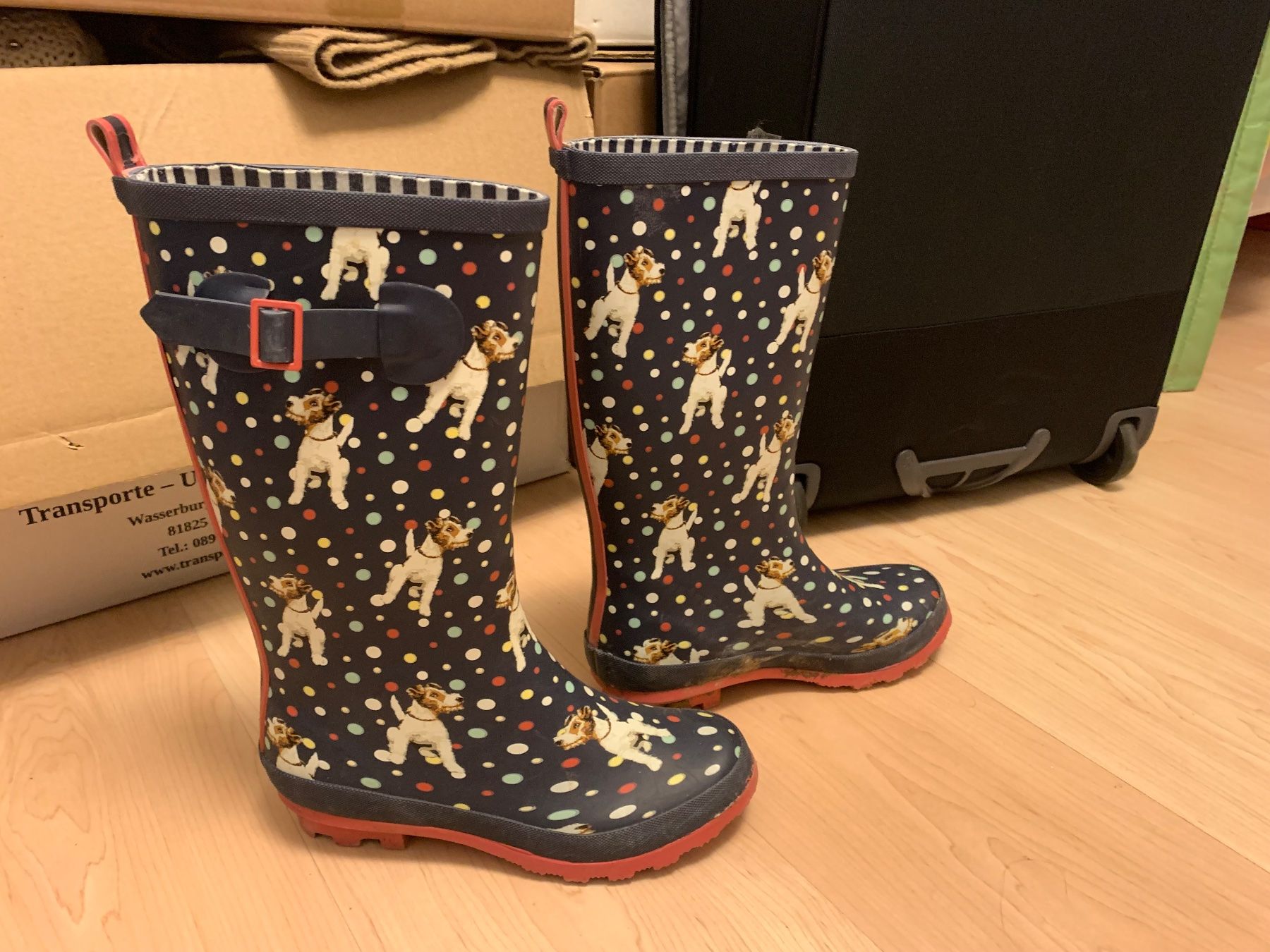 Scarpe da donna: Gummistiefel, Gr. 37 Hunde Muster – Usato da Ettingen venduto da evs_6w9m