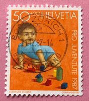 Nr.J 304 Kriechendes Kind Pro Juventute GESTEMPELT 1987  